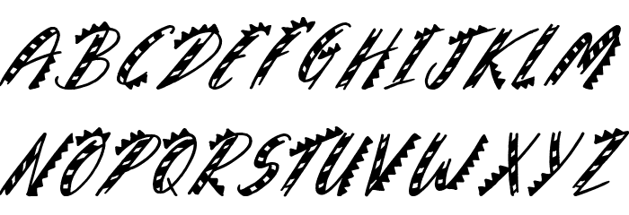 Sneaky Crocodile Font Litere mici