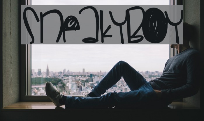 SneakyBoy Font examples