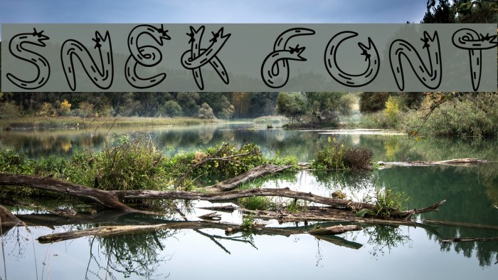 Snek Font examples