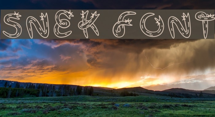Snek Font examples