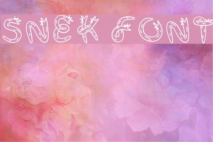 Snek Font examples