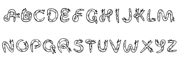 Snek Font LOWERCASE