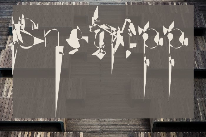 Snetripp Font examples