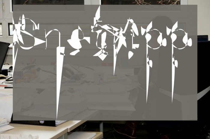 Snetripp Font examples