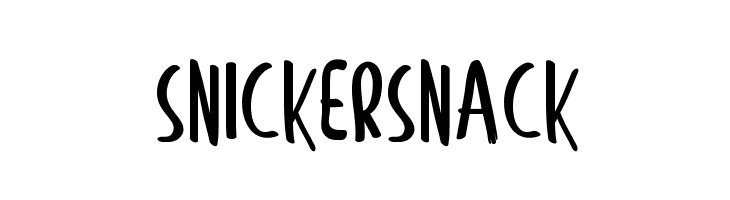 Snicker Snack  Frei Schriftart Herunterladen