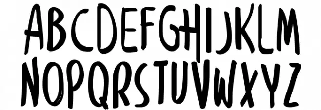 Snicker Snack Schriftart Groß