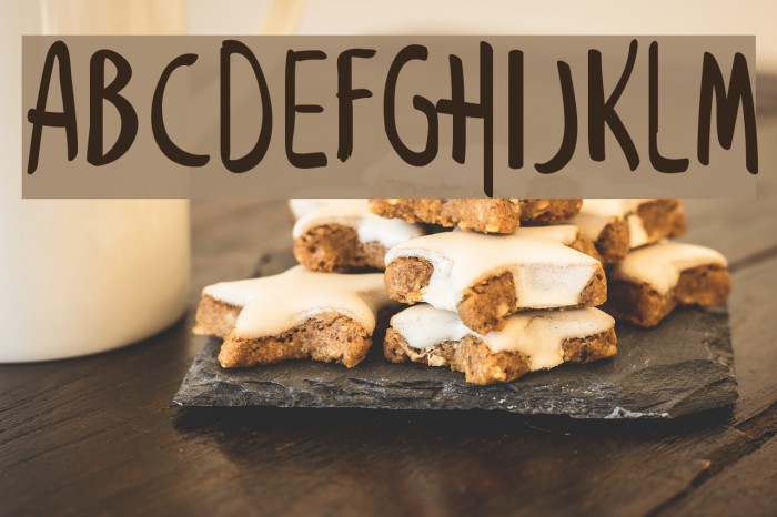 Snicker Snack Font examples