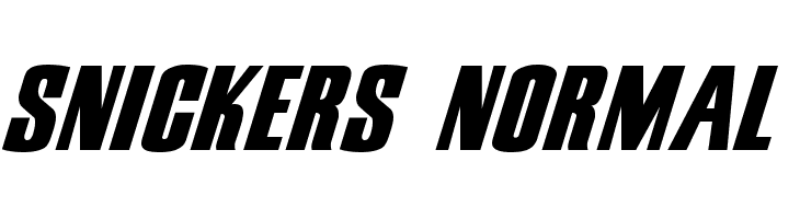 Snickers Normal Font