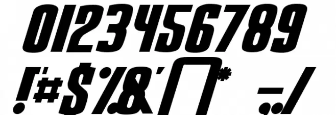 Snickers Normal Font OTHER CHARS