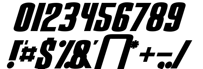 Snickers Normal Font OTHER CHARS