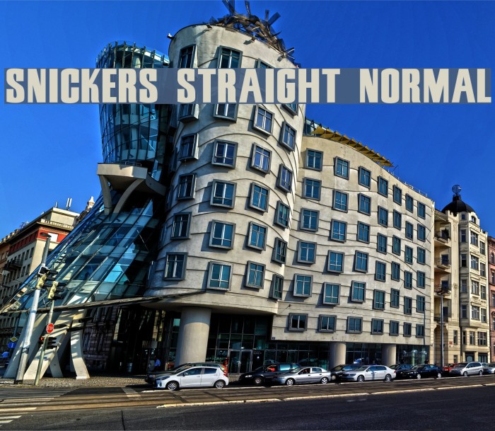 Snickers Straight Normal Font examples