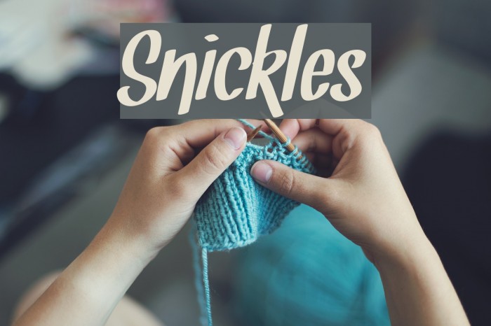 Snickles Font examples