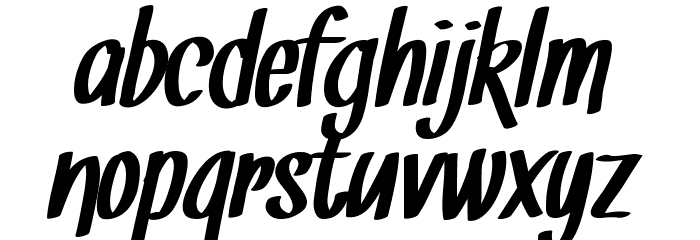 Snickles Font LOWERCASE
