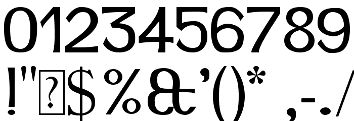Snidane フォント その他の文字