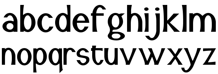 Snidane フォント 小文字