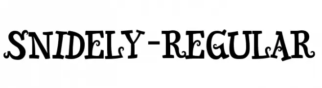 Snidely-Regular  Descarca Fonturi Gratis