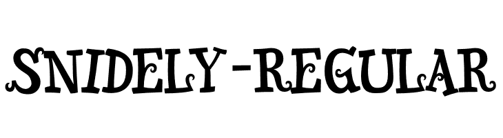 Snidely-Regular  font caratteri gratis