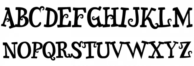 Snidely-Regular Schriftart Groß