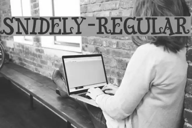 Snidely-Regular Font examples