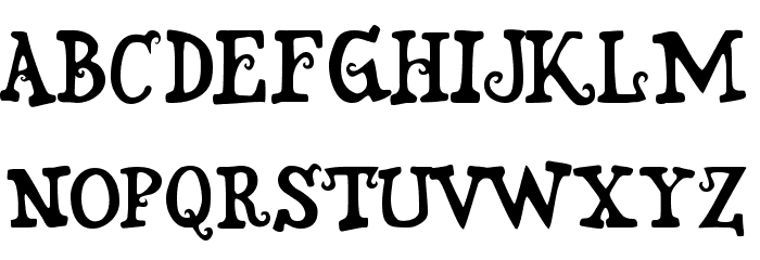Snidely Font LOWERCASE