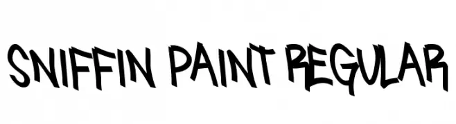 Sniffin Paint Regular  font caratteri gratis