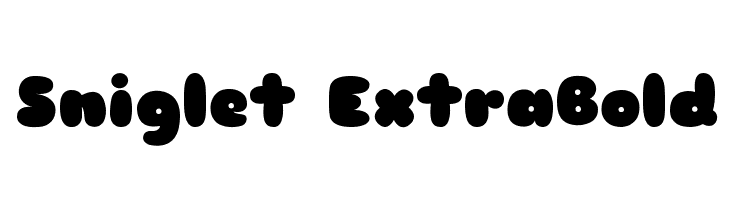 Sniglet ExtraBold Font