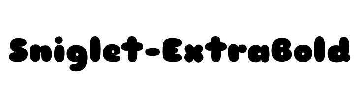 Sniglet-ExtraBold  les polices de caractères gratuit tlcharger