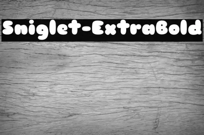Sniglet-ExtraBold Шрифта examples