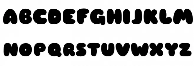 Sniglet ExtraBold Schriftart Groß