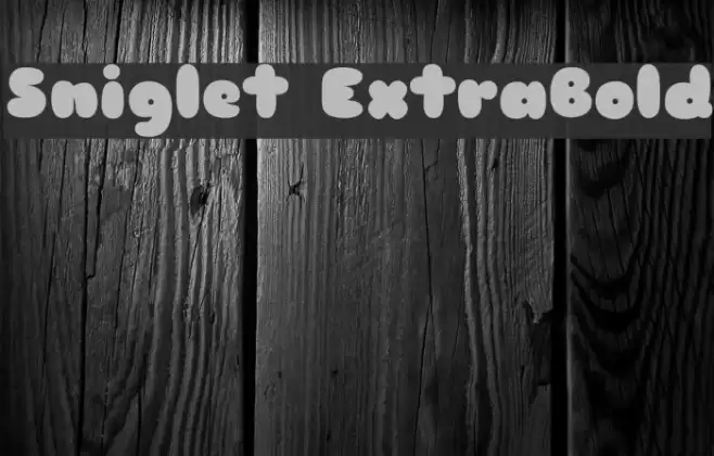 Sniglet ExtraBold Font examples
