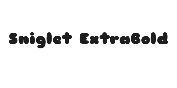 Sniglet ExtraBold Logo