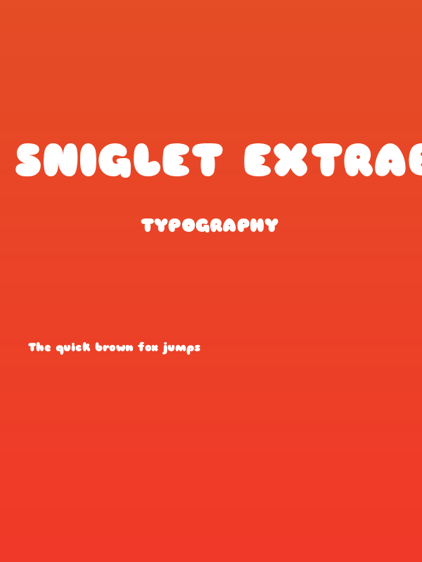 Sniglet ExtraBold Poster