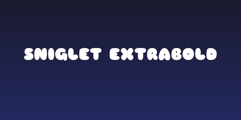 Sniglet ExtraBold Social Header