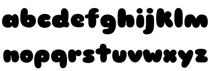 Sniglet ExtraBold Font LOWERCASE