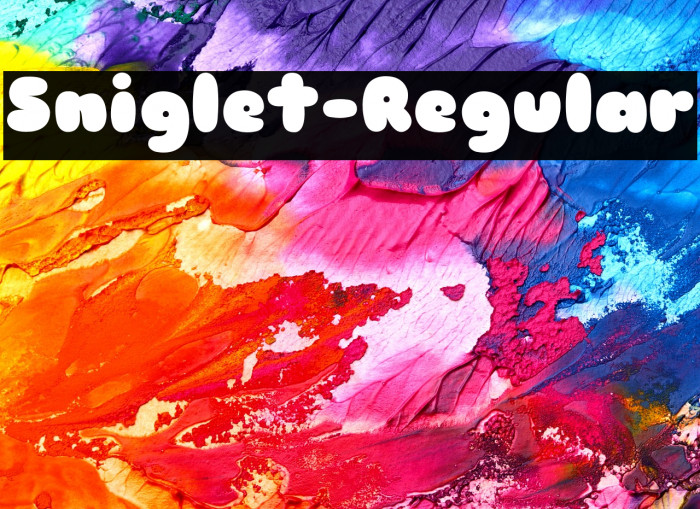 Sniglet-Regular Example 2