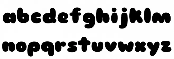 Sniglet-Regular Font LOWERCASE