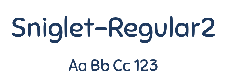 Sniglet-Regular2 Font Preview