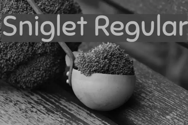 Sniglet Regular フォント examples