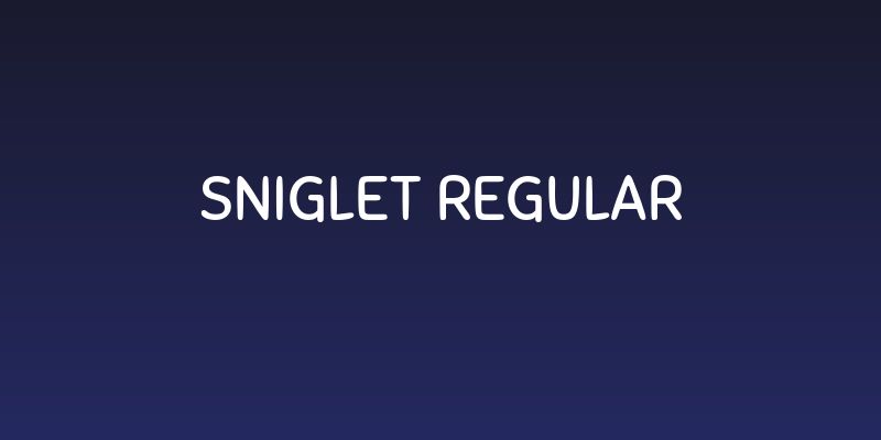 Sniglet Regular Social Header