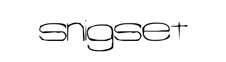 Snigset  フリーフォントのダウンロード