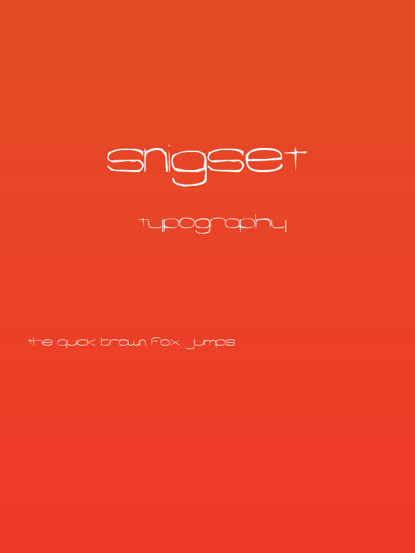 Snigset Poster
