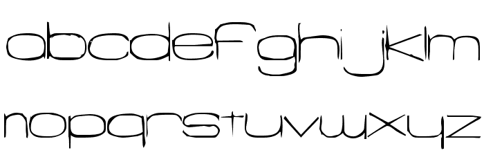Snigset Font LOWERCASE