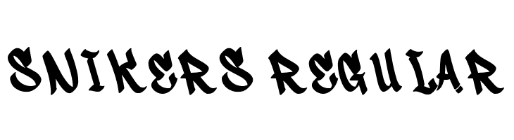 Snikers Regular  Frei Schriftart Herunterladen
