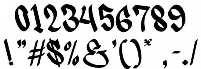 Snikers Regular Font Alte caractere