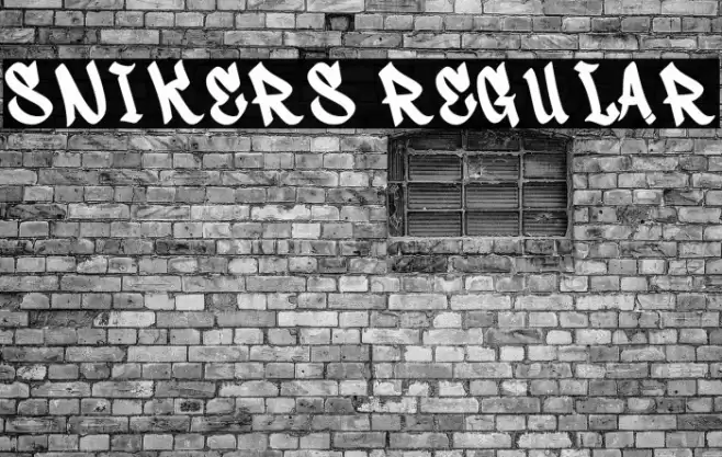 Snikers Regular Font examples