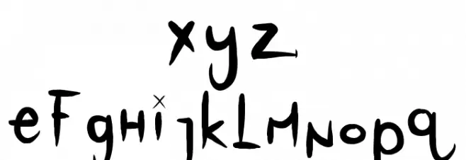 Snip Font Litere mici