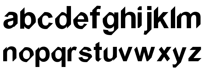 Snipped Font LOWERCASE