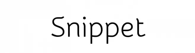 Snippet 