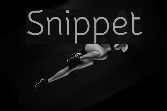 Snippet Font examples