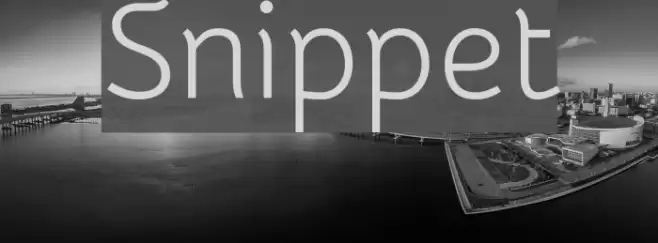 Snippet Font examples